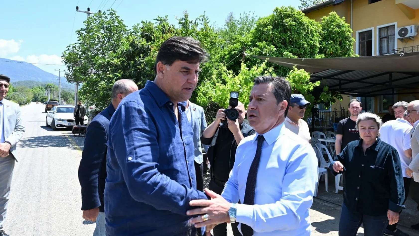 Fethiye'de taziye ziyareti: Ahmet Aras'tan Alim Karaca'ya başsağlığı
