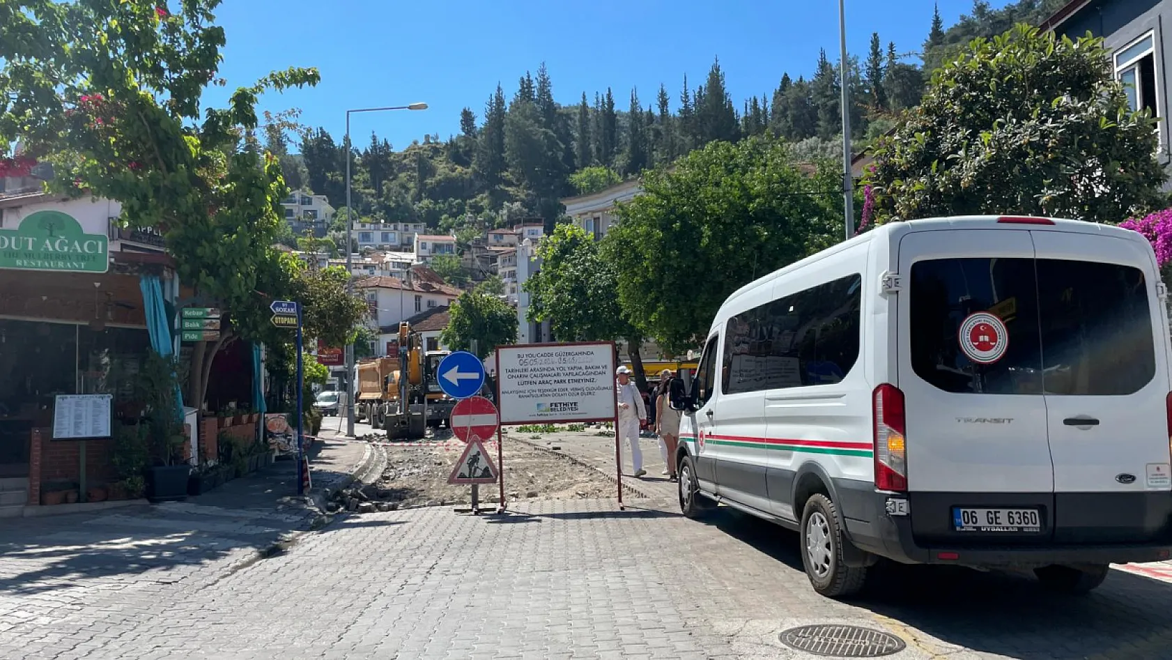 Fethiye'de 'üst yol' gün boyu trafiğe kapatıldı