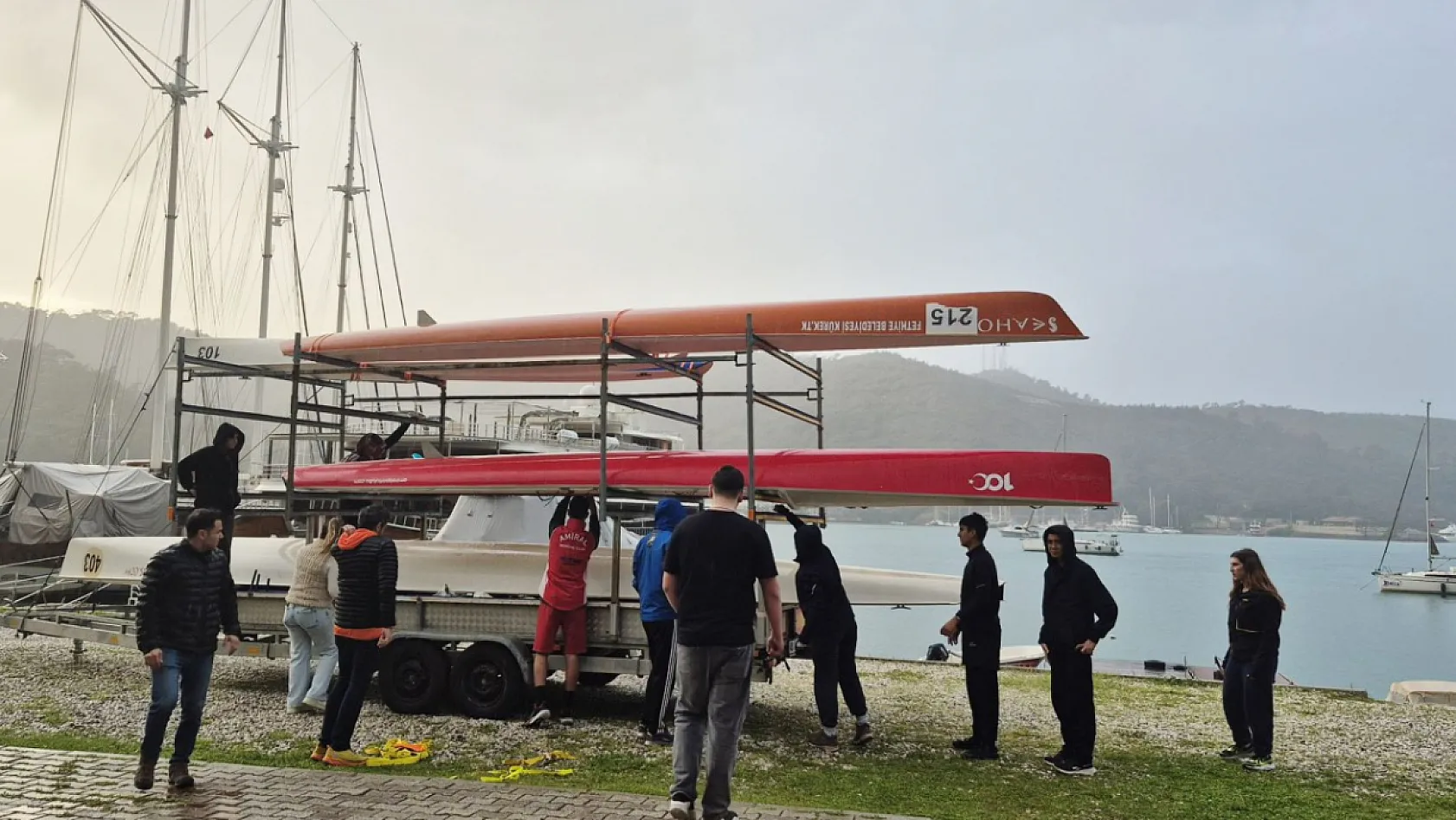Fethiye'den Ege Kupası Kürek Yarışları'na katılım