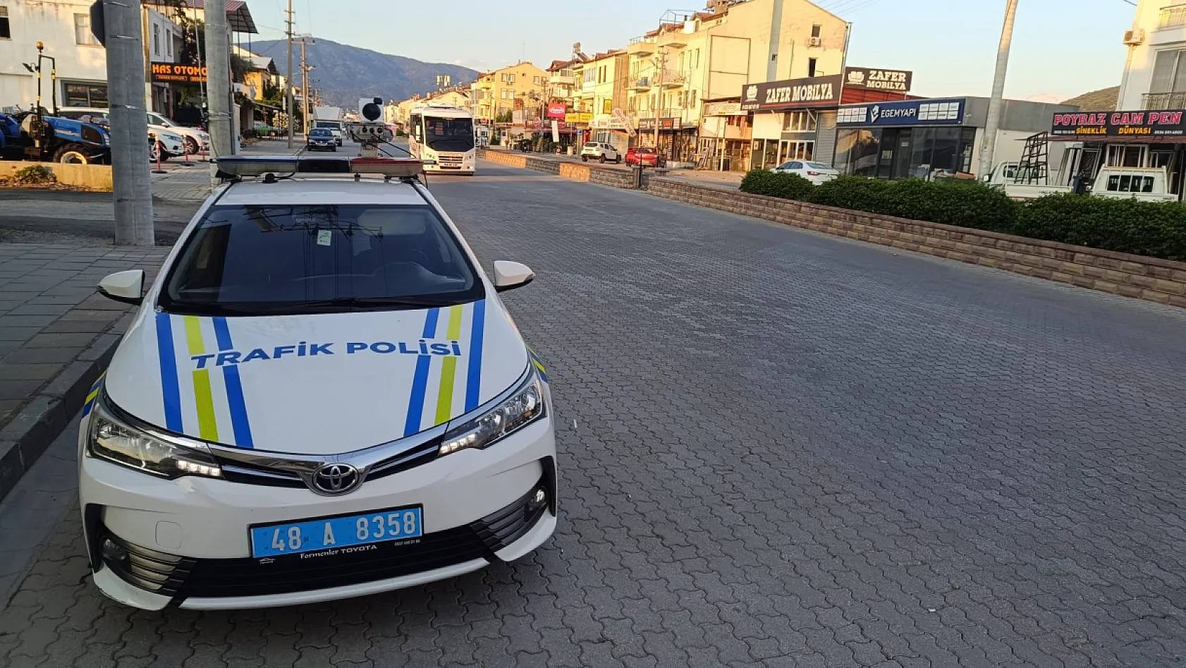 Fethiye'de Trafik Ekiplerinden Hız Denetimi