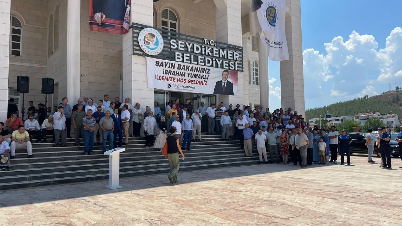 Bakan Yumaklı'nın Seydikemer ziyareti öncesi heyecanlı bekleyiş