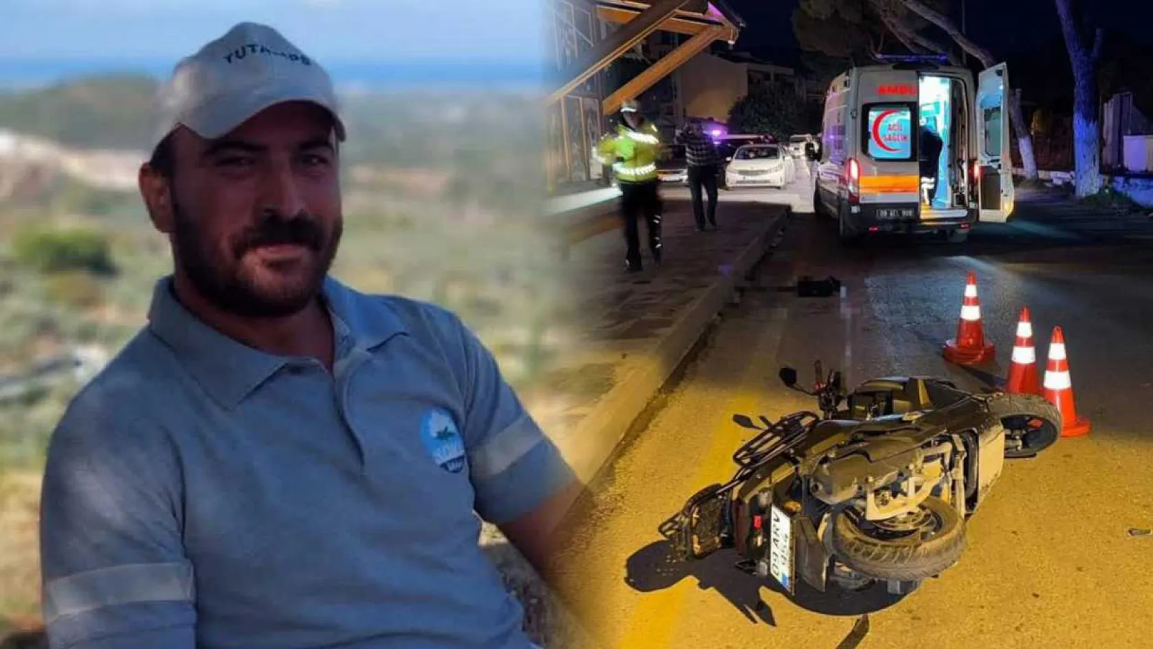 Motosiklet kaldırıma çarptı: Sürücü hayatını kaybetti
