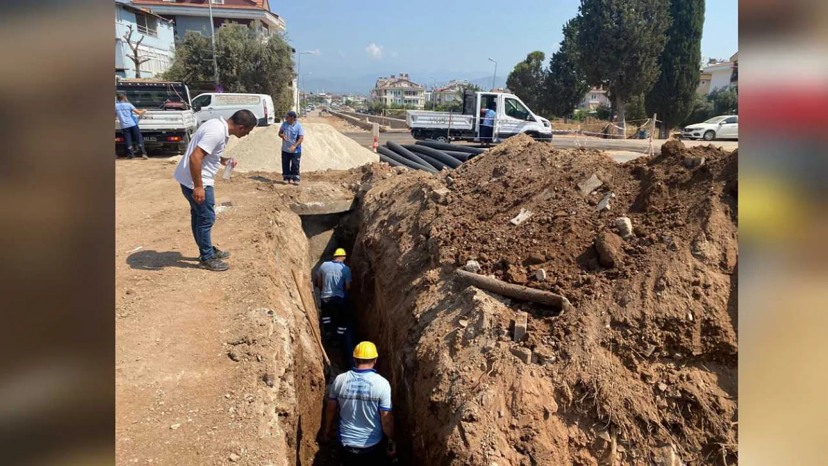 Fethiye Taşyaka'da Kanalizasyon Hatları Yenileniyor