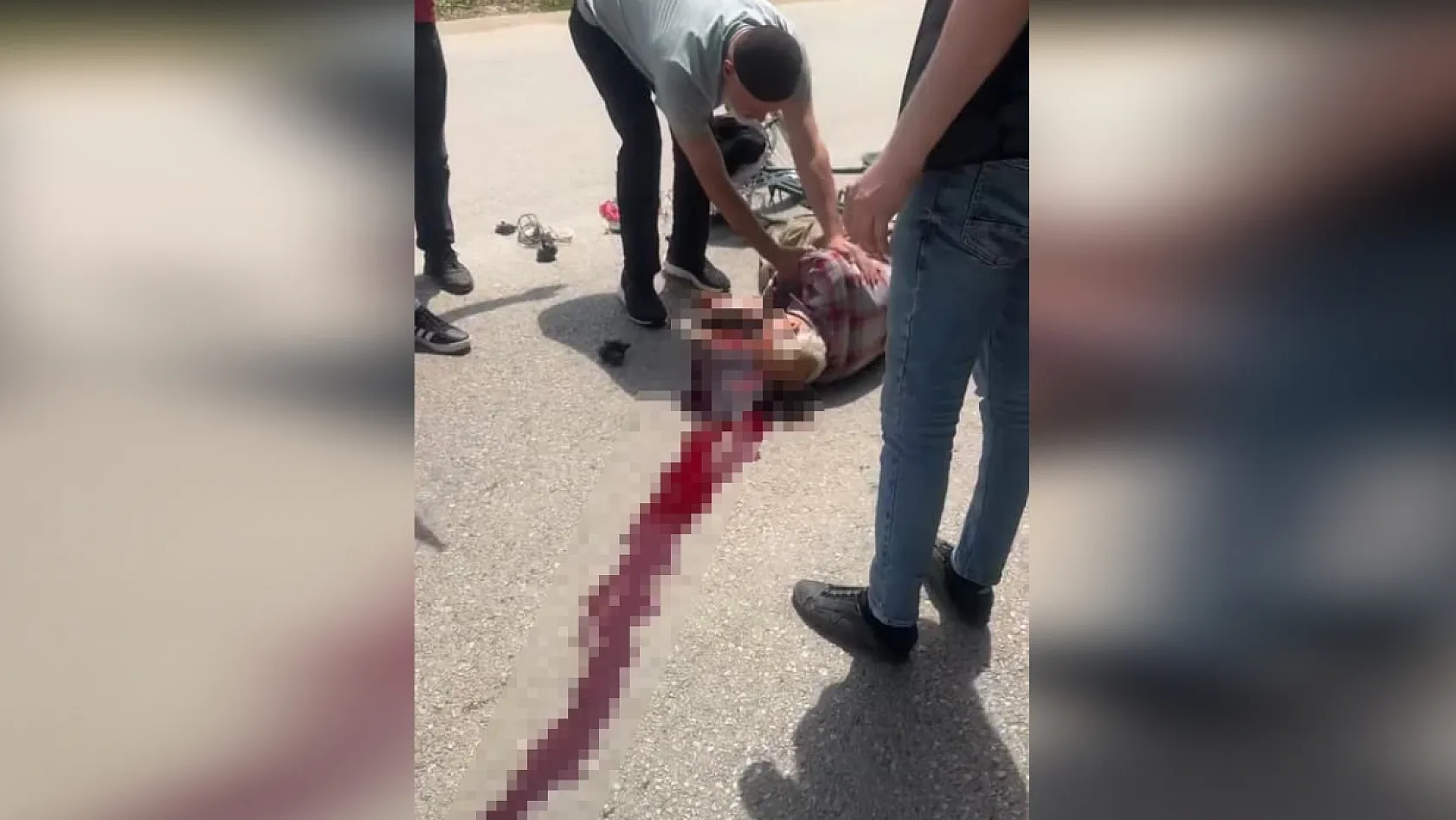 Motosiklet ile çarpışan bisiklet sürücüsü hayatını kaybetti