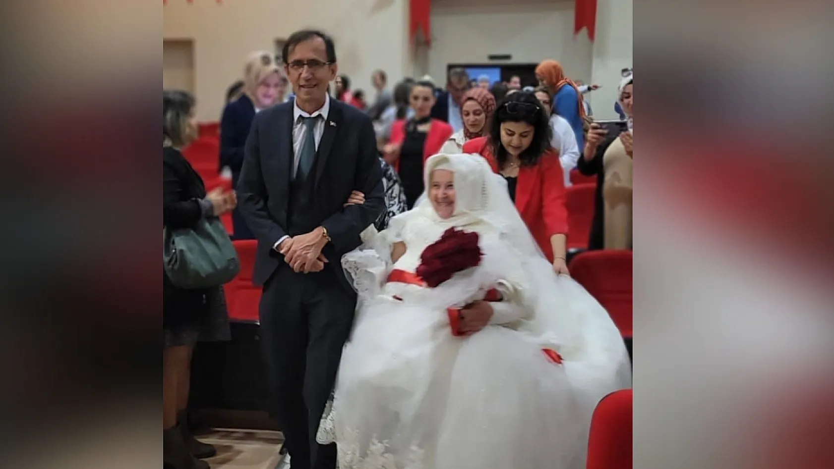 Gençlerden yaşlılara büyük jest! Gelinlik hayali gözyaşlarıyla gerçekleşti