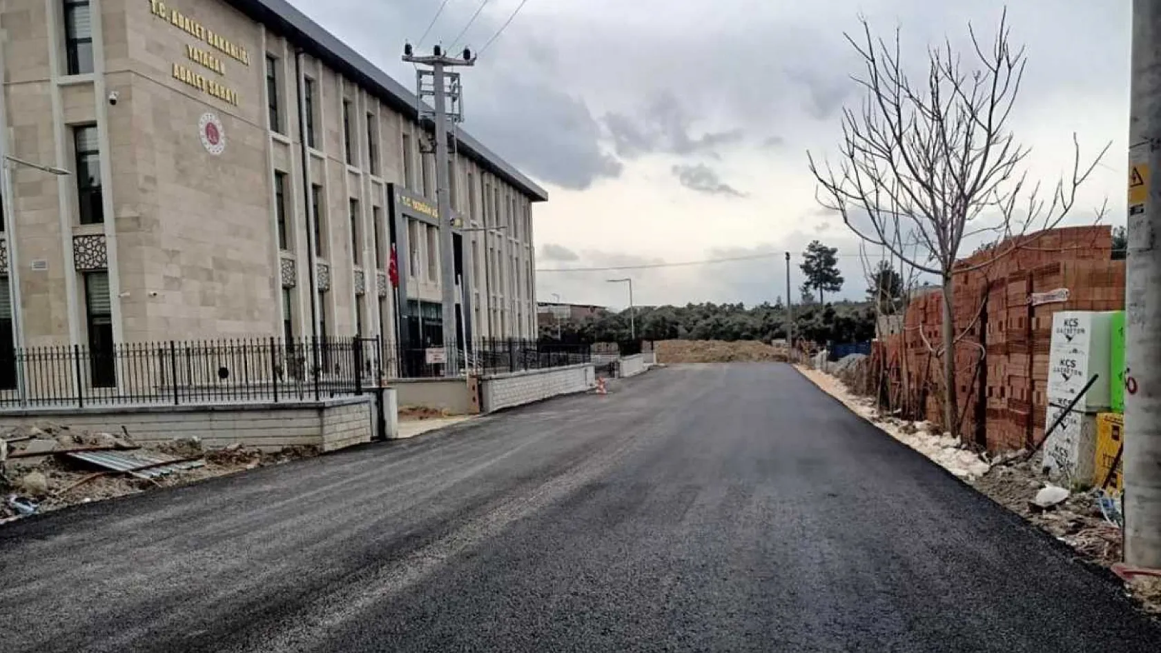 Muğla Büyükşehir'den Yatağan yeni adliye sarayı yoluna 2,8 Milyon TL'lik yatırım
