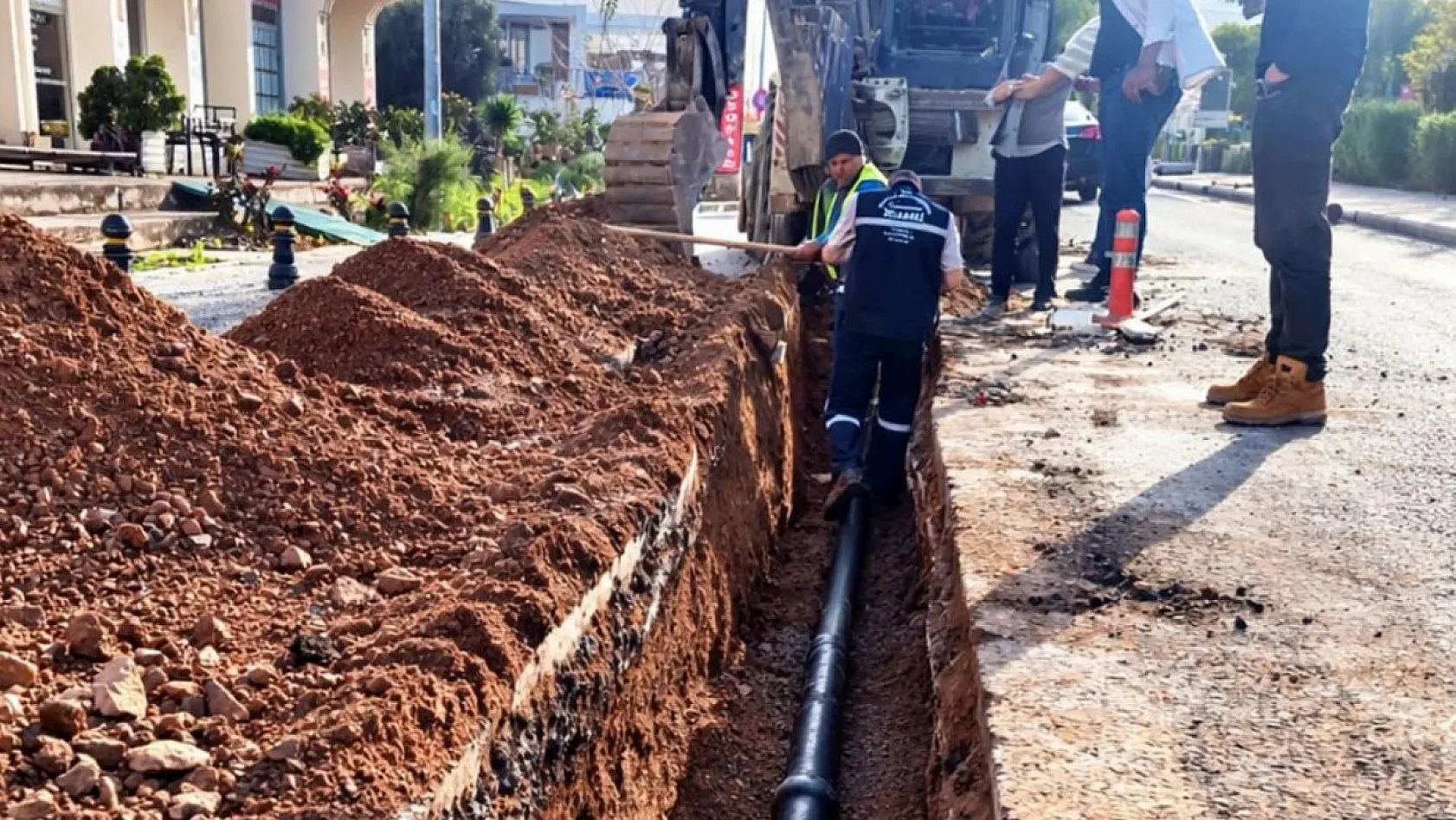 MUSKİ'den Bodrum Yalıkavak'ta içme suyu hat yenileme çalışması