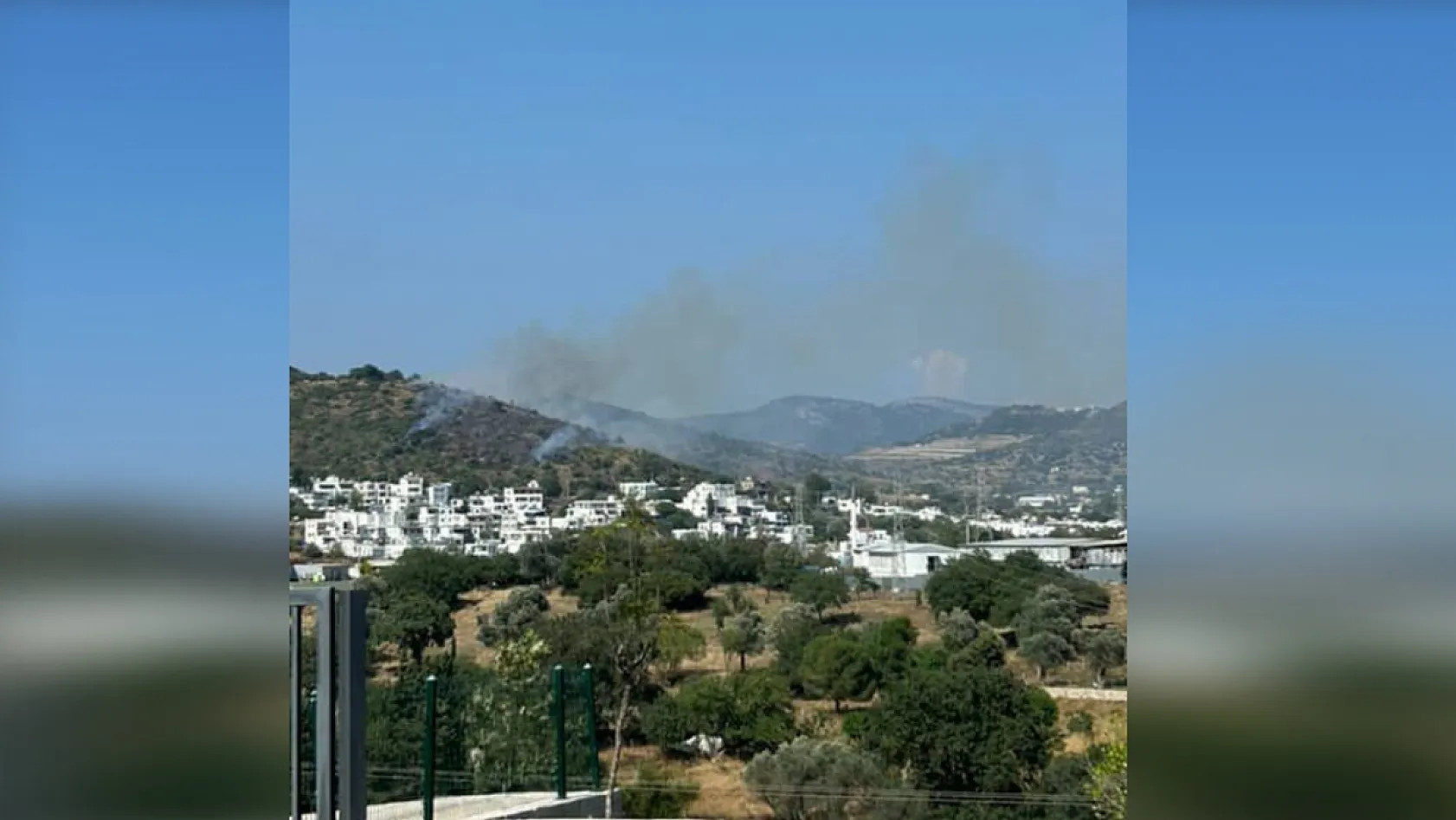 Bodrum'da makilik alanda yangın çıktı