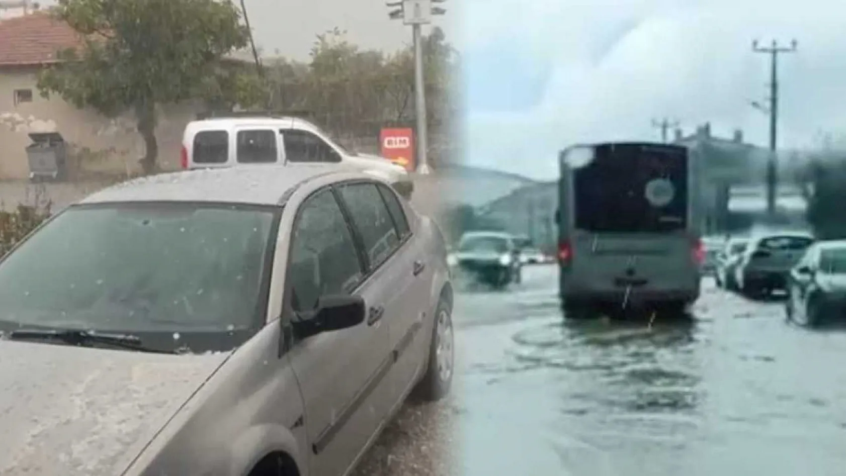 Muğla'da sağanak ve dolu yağışı hayatı olumsuz etkiledi