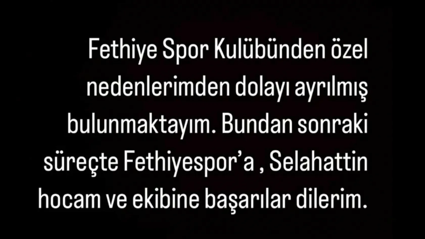 Metin Peker'in Fethiyespor Macerası 22 Gün Sürdü