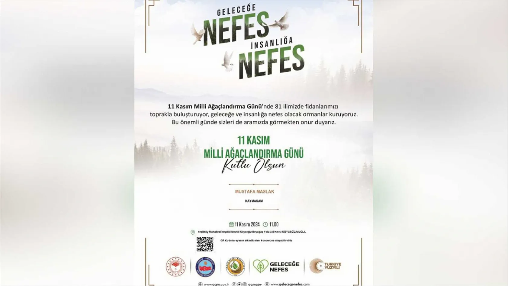 Köyceğiz'de fidanlar toprakla buluşacak