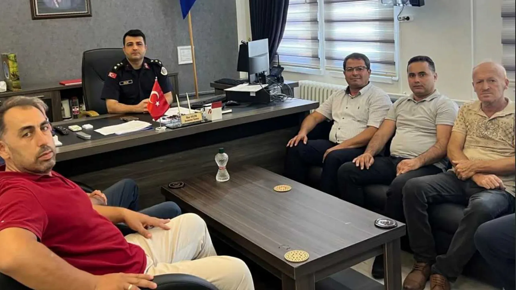 MHP Seydikemer İlçe Başkanı Mehmet Arıç'tan Jandarma Komutanı İlker Bilim'e Ziyaret