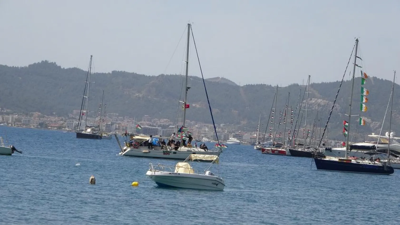 Global Sumud filosu Marmaris'ten Gazze'ye doğru yola çıkıyor