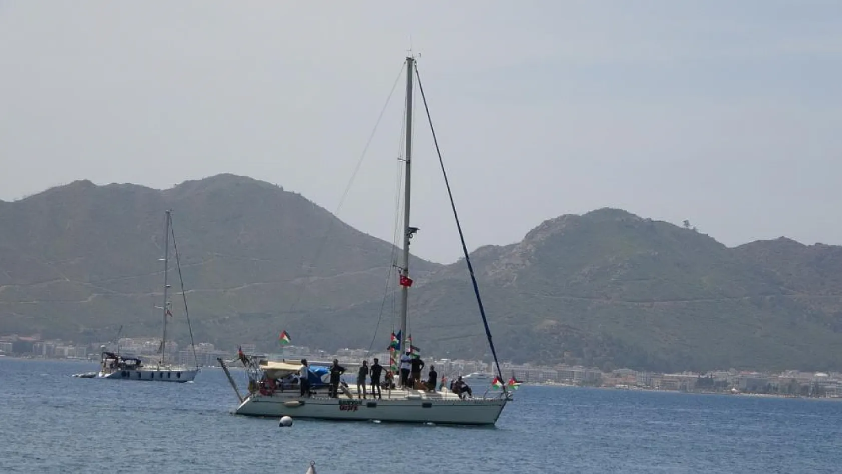 Global Sumud filosu Marmaris'ten Gazze'ye doğru yola çıkıyor