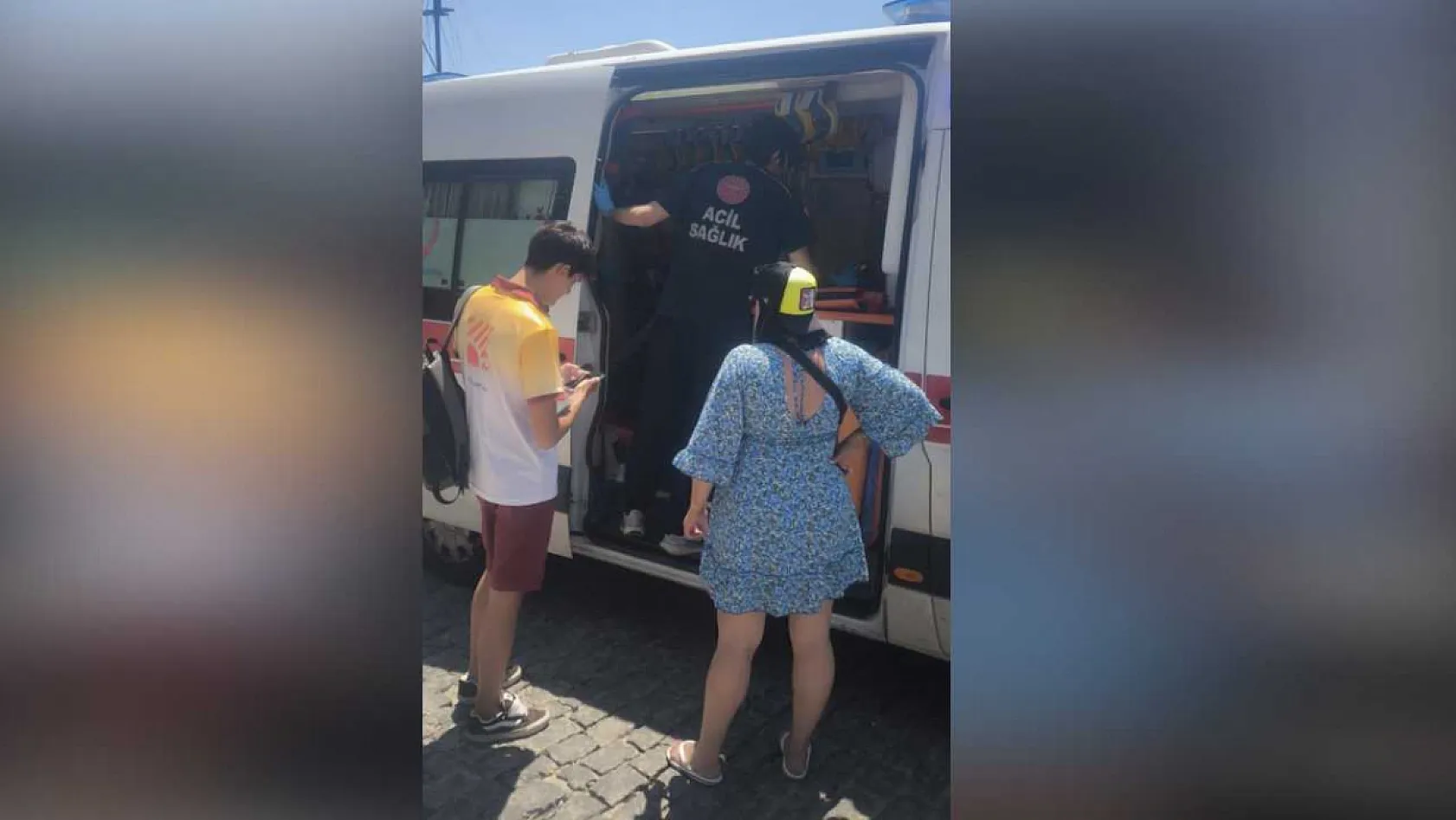 Tekne turunda yaralanan turistin yardımına deniz polisi yetişti
