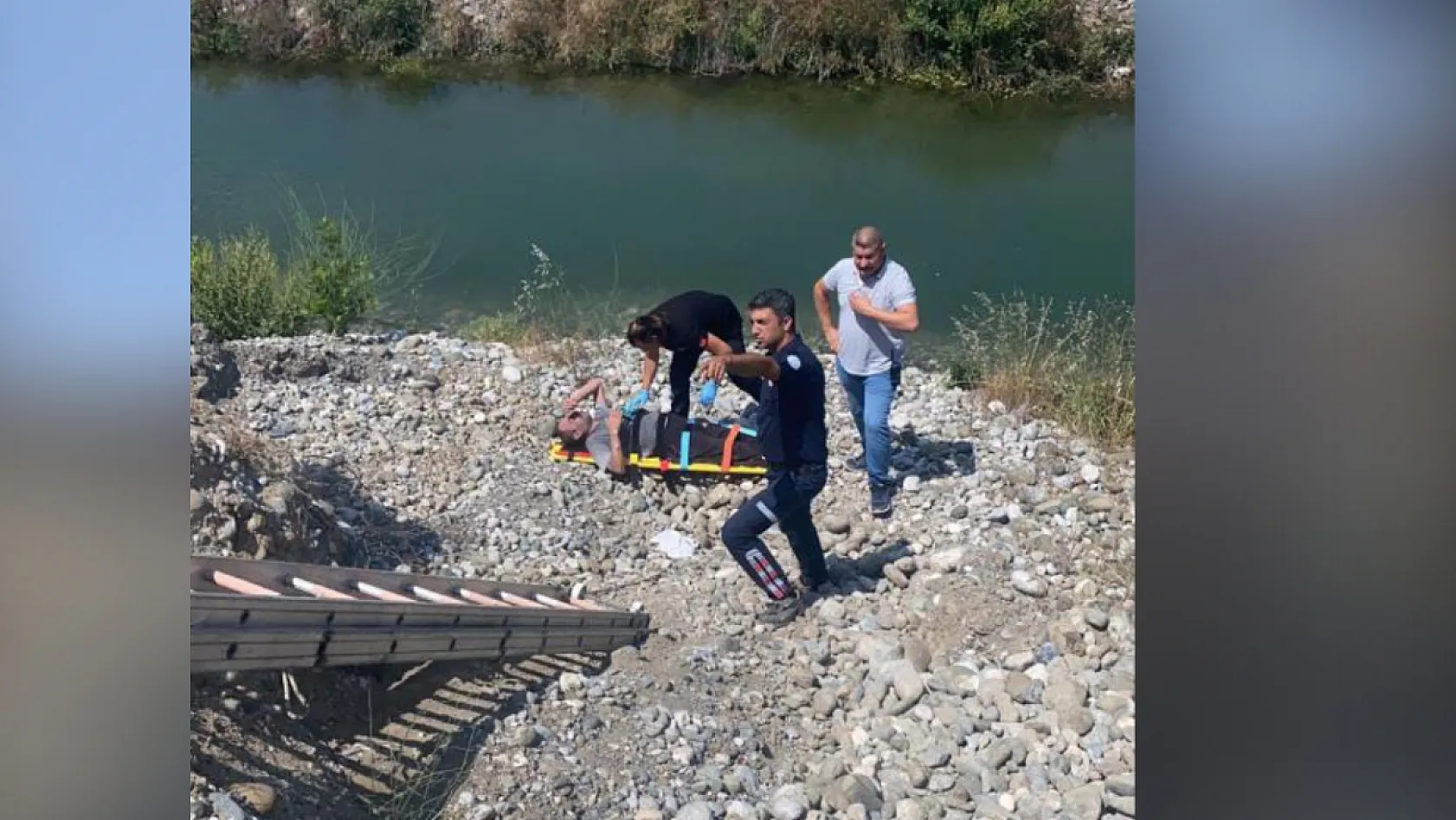 Dalaman Çayı kenarında feci kaza: Bir kişi uçurumdan düştü