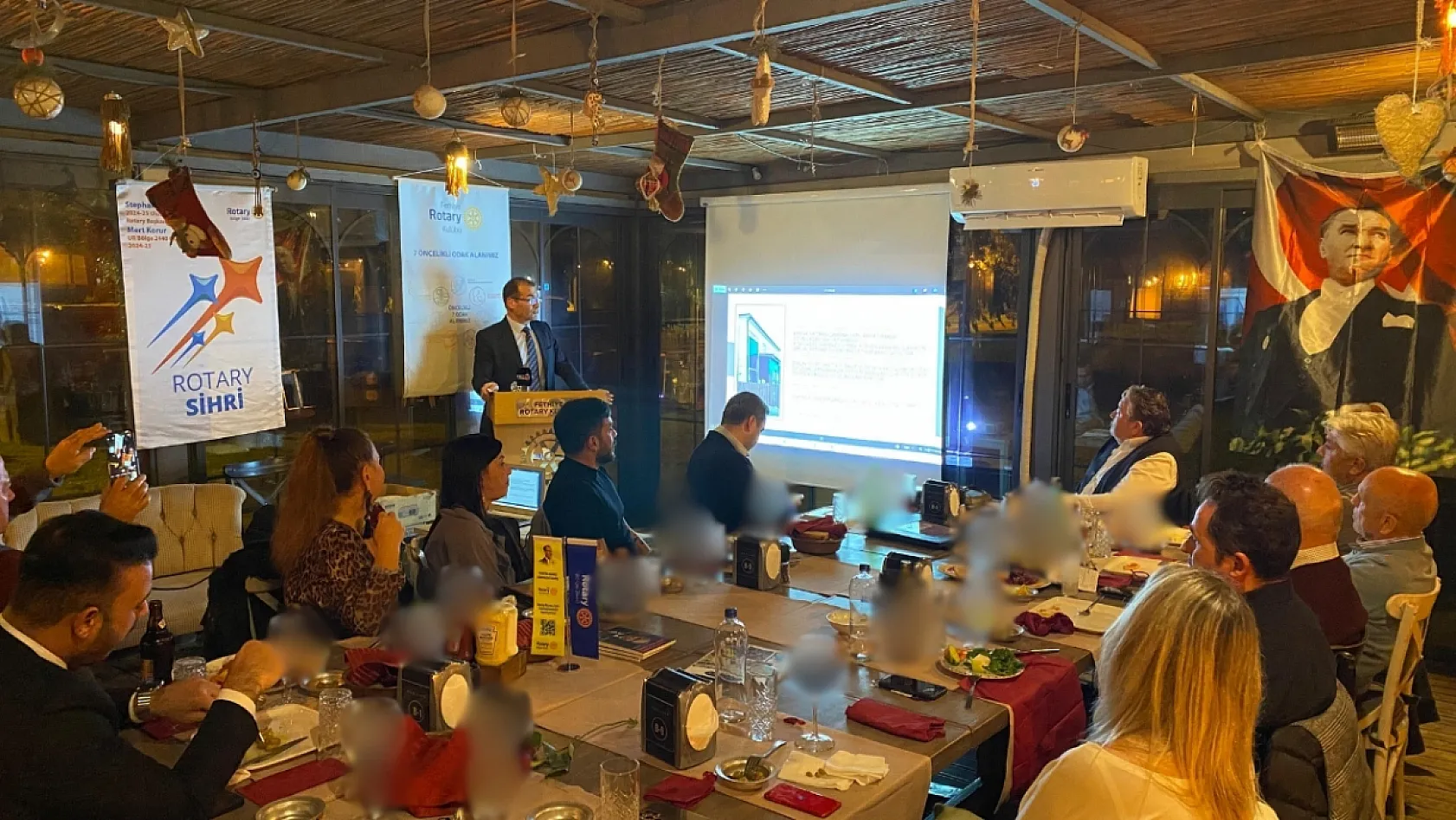 Fethiye Rotary Kulübü Toplantısı'nda Emlakçılar Derneği Başkanı Serdar Oğuz Konuşma Yaptı