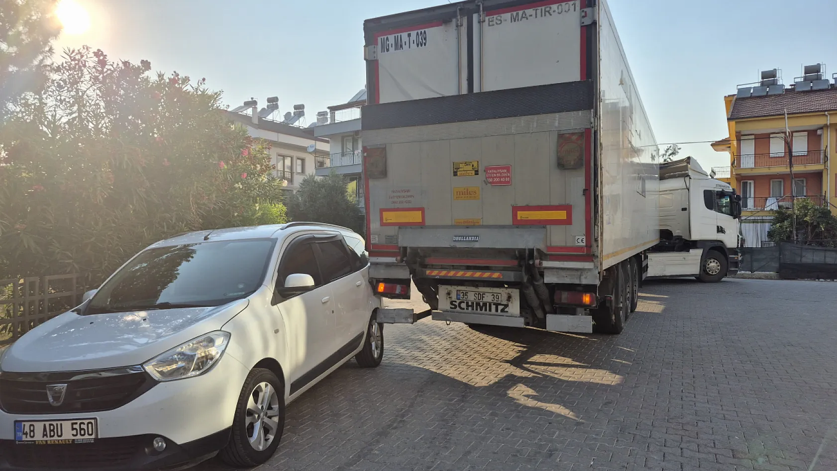Fethiye'de Maddi Hasarlı Kaza