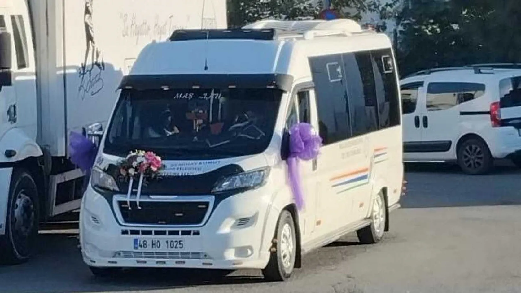 Bodrum'da gelin dolmuşu ilçe sokaklarını şenlik alanına çevirdi