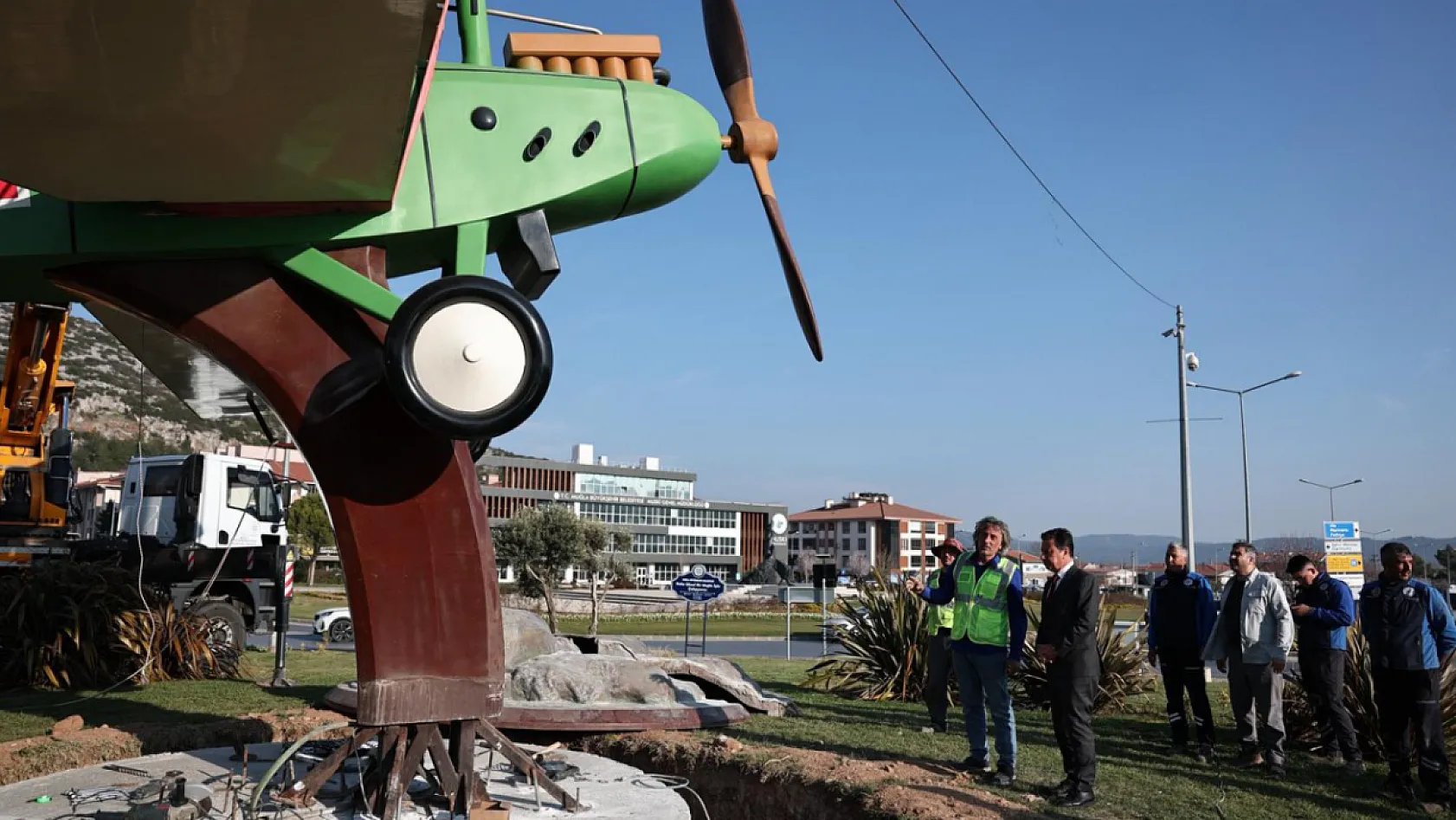 İsmet Tayyaresi Yeniden Muğla'nın Kalbine Yerleştirildi