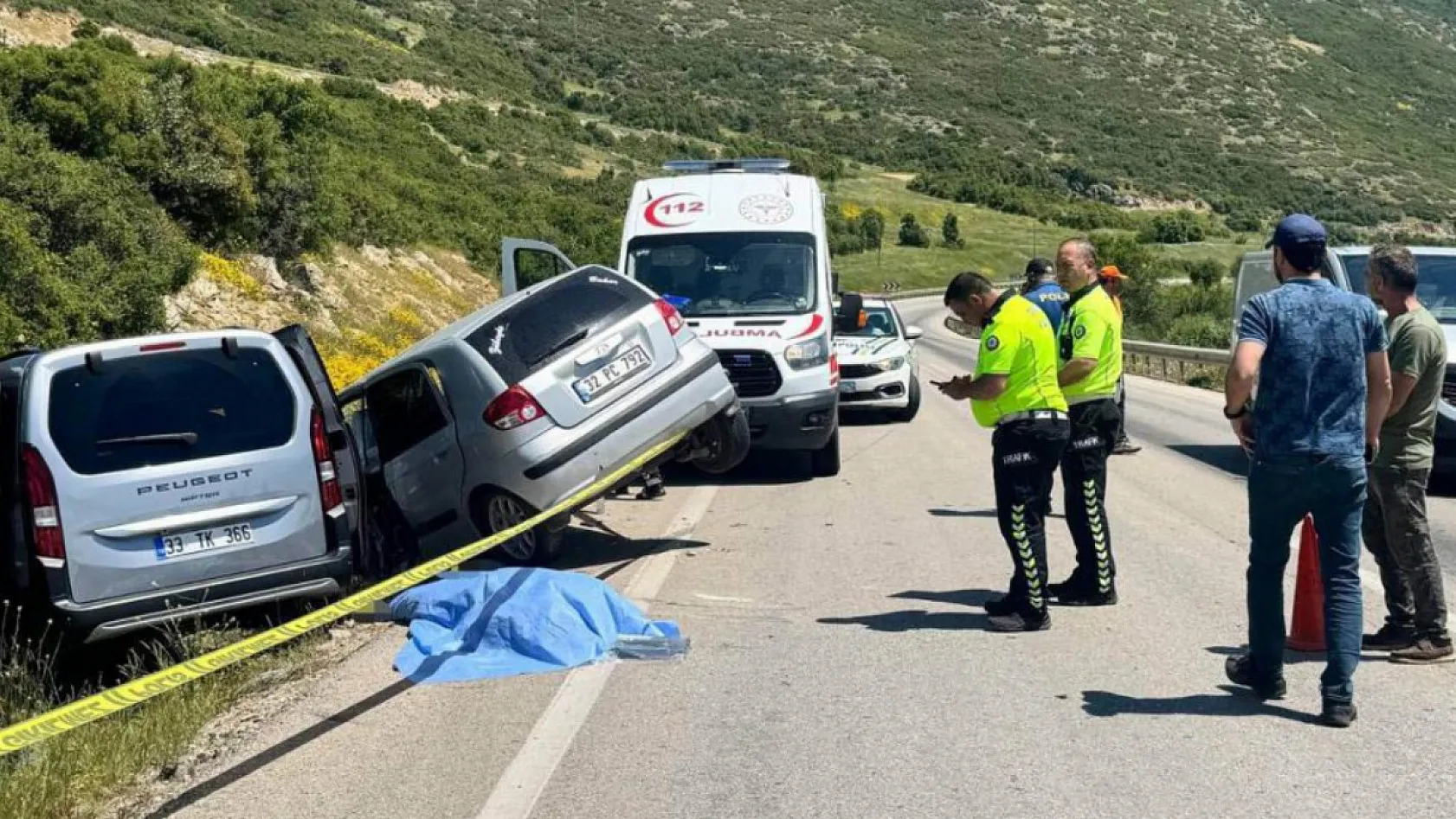 Isparta'daki trafik kazasında ölü sayısı 2'ye yükseldi