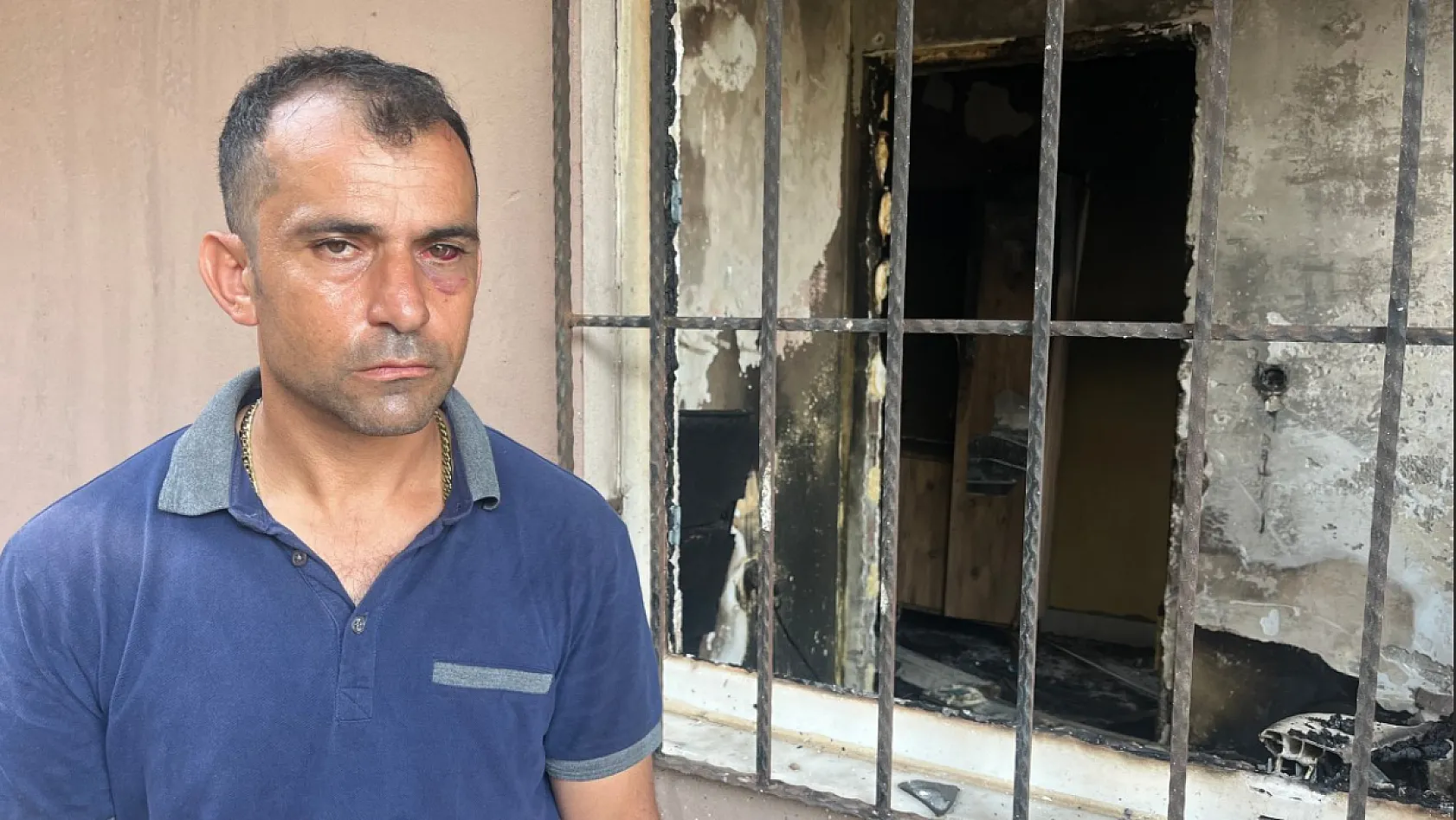 İtfaiye erleri yangından kurtulan çocuğu yalnız bırakmadı: 'Allah çocuğumu korumuş'