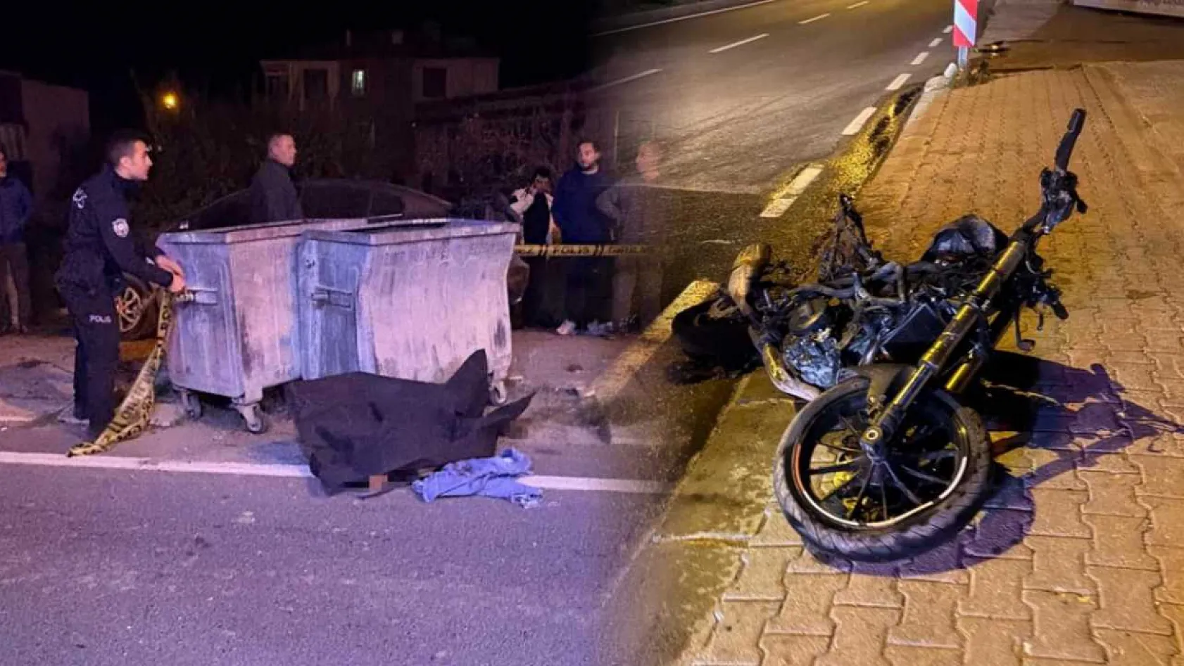 Otomobilin çarpması ile metrelerce yükseğe savrulan motosiklet sürücüsü hayatını kaybetti