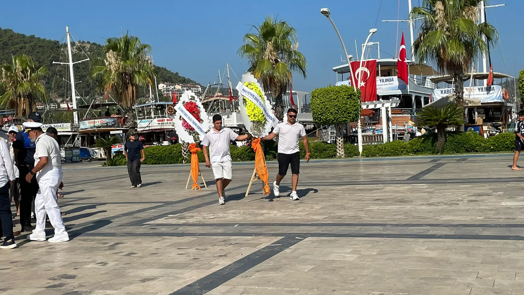 Kabotaj Bayramı'nın 100. Yılında Fethiye'de Çelenk Sunma Töreni