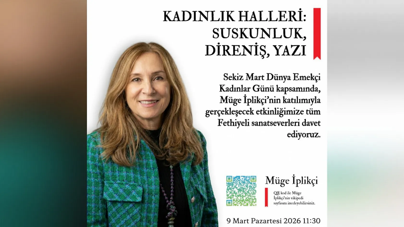 Fethiye'de 8 Mart haftası: Sanat, farkındalık ve dayanışma bir arada