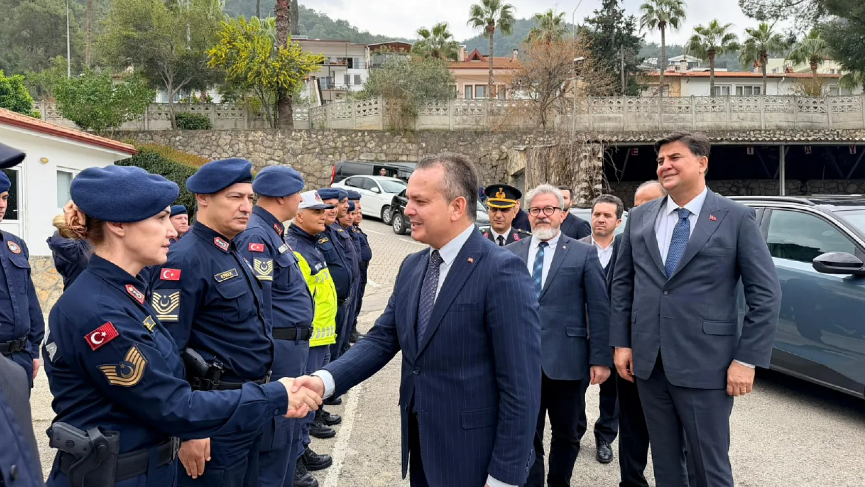 Fethiye Kaymakamı Akkaya'dan İlçe Jandarma Komutanlığı'na bayram ziyareti