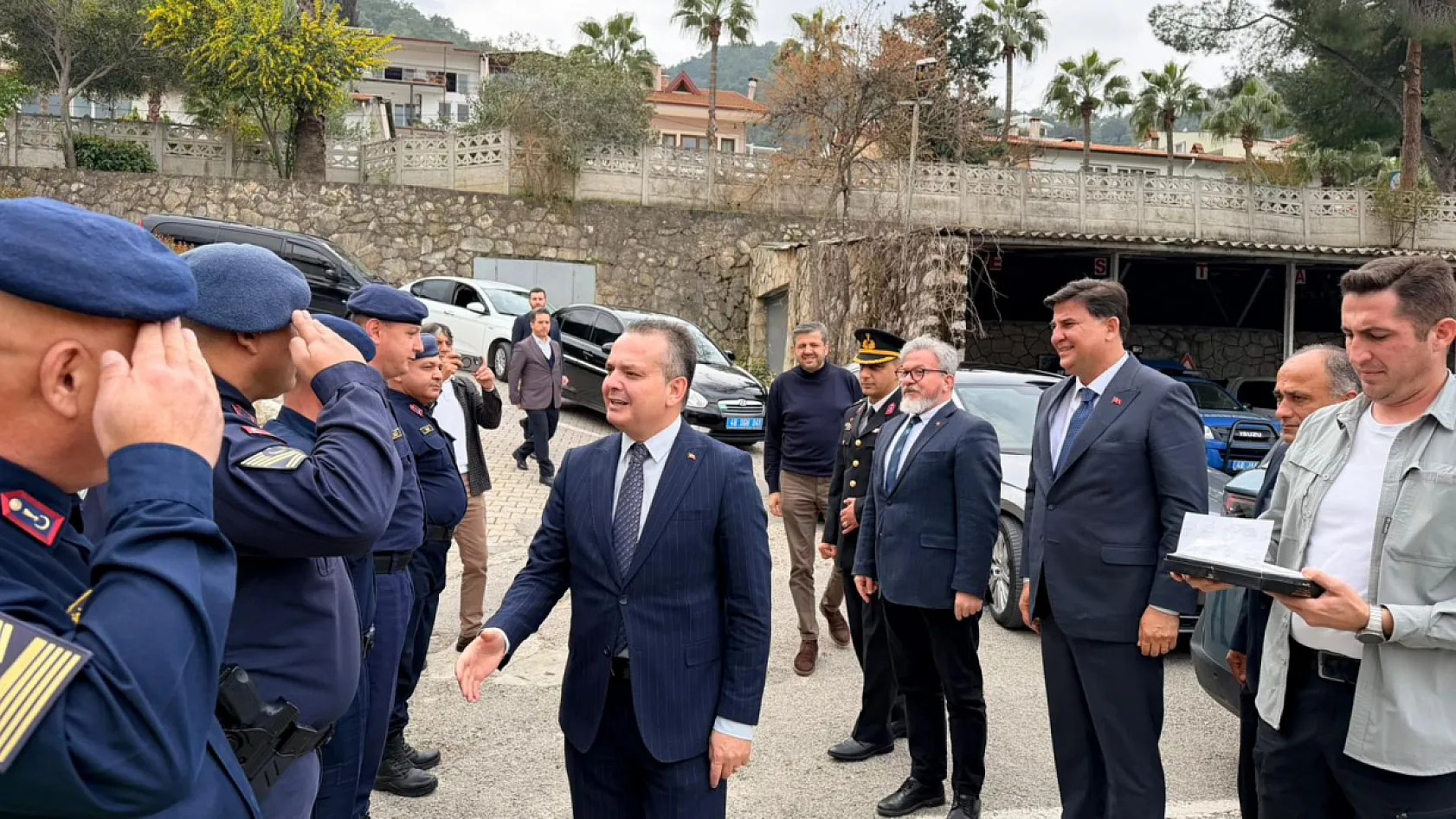 Fethiye Kaymakamı Akkaya'dan İlçe Jandarma Komutanlığı'na bayram ziyareti