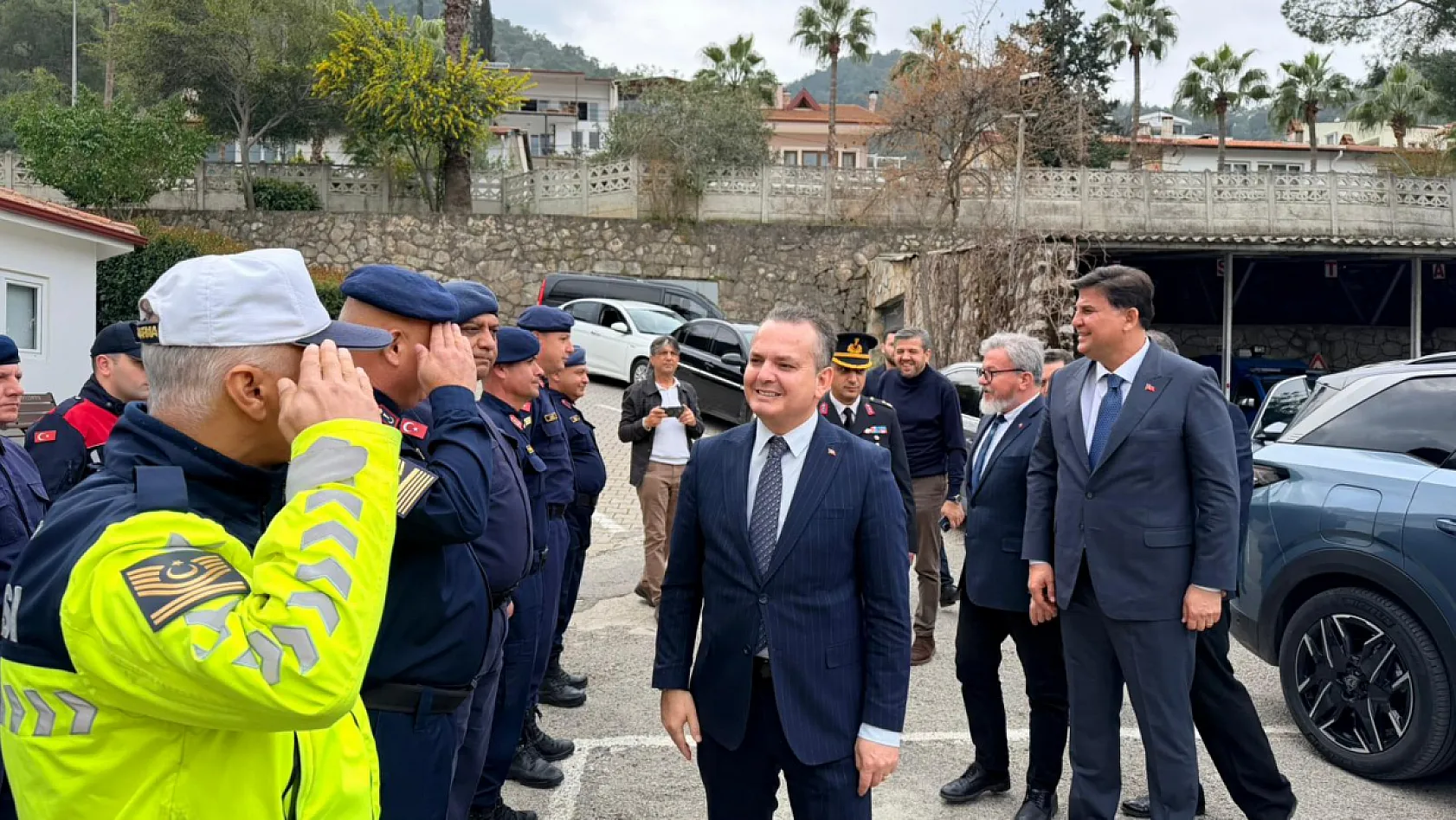 Fethiye Kaymakamı Akkaya'dan İlçe Jandarma Komutanlığı'na bayram ziyareti