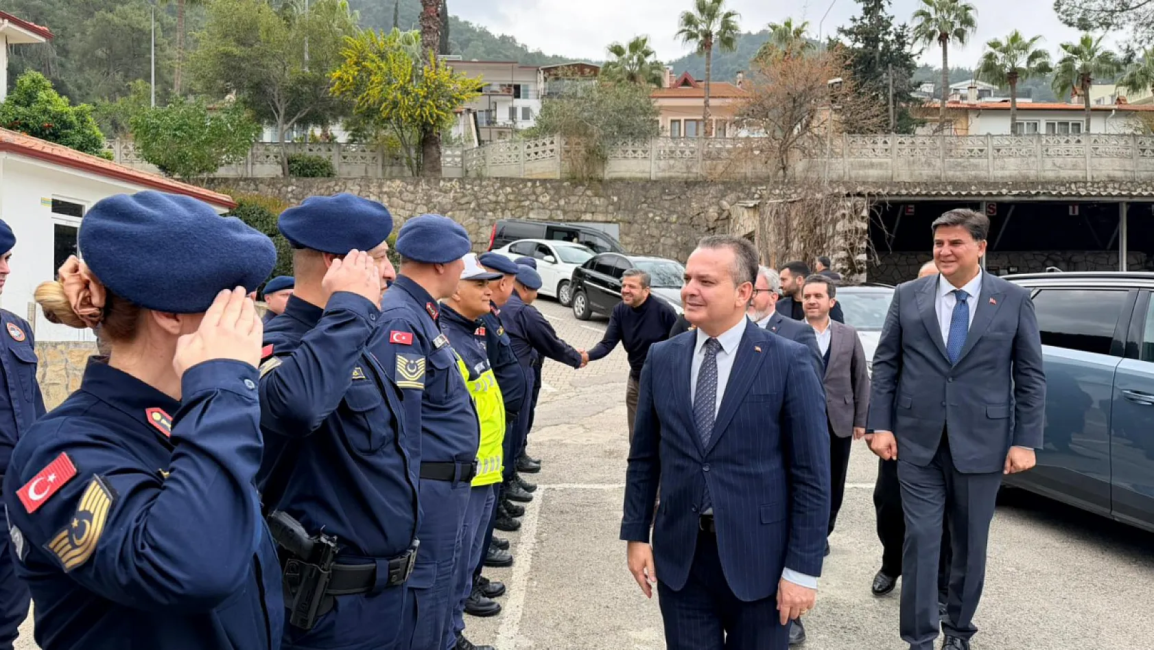 Fethiye Kaymakamı Akkaya'dan İlçe Jandarma Komutanlığı'na bayram ziyareti