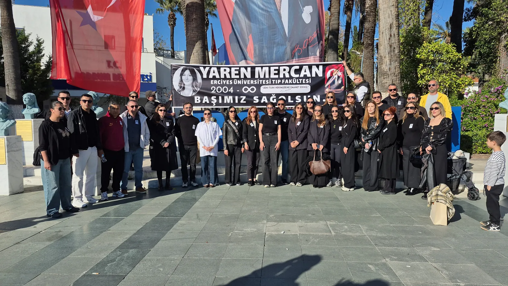 Kazada hayatını kaybeden Yaren, Bodrum'da anıldı