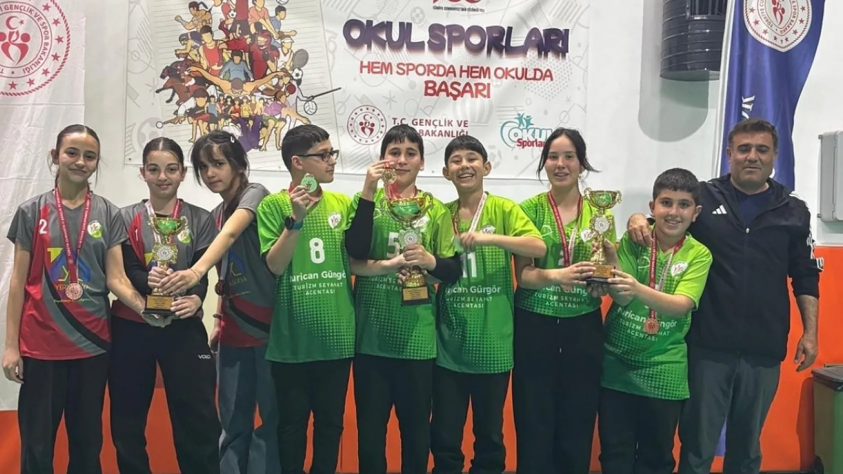 Köyceğiz Toparlar Ortaokulu Floor Curling'te İl birincisi oldu