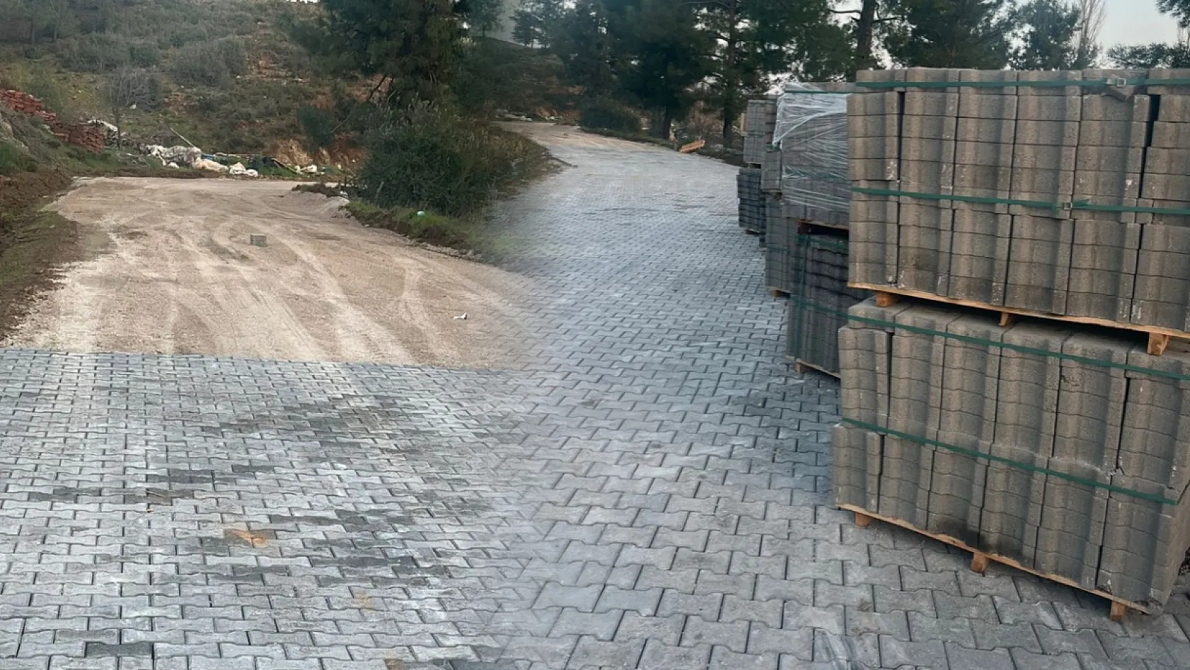 Köyceğiz'in üç mahallesinde parke çalışmaları başladı