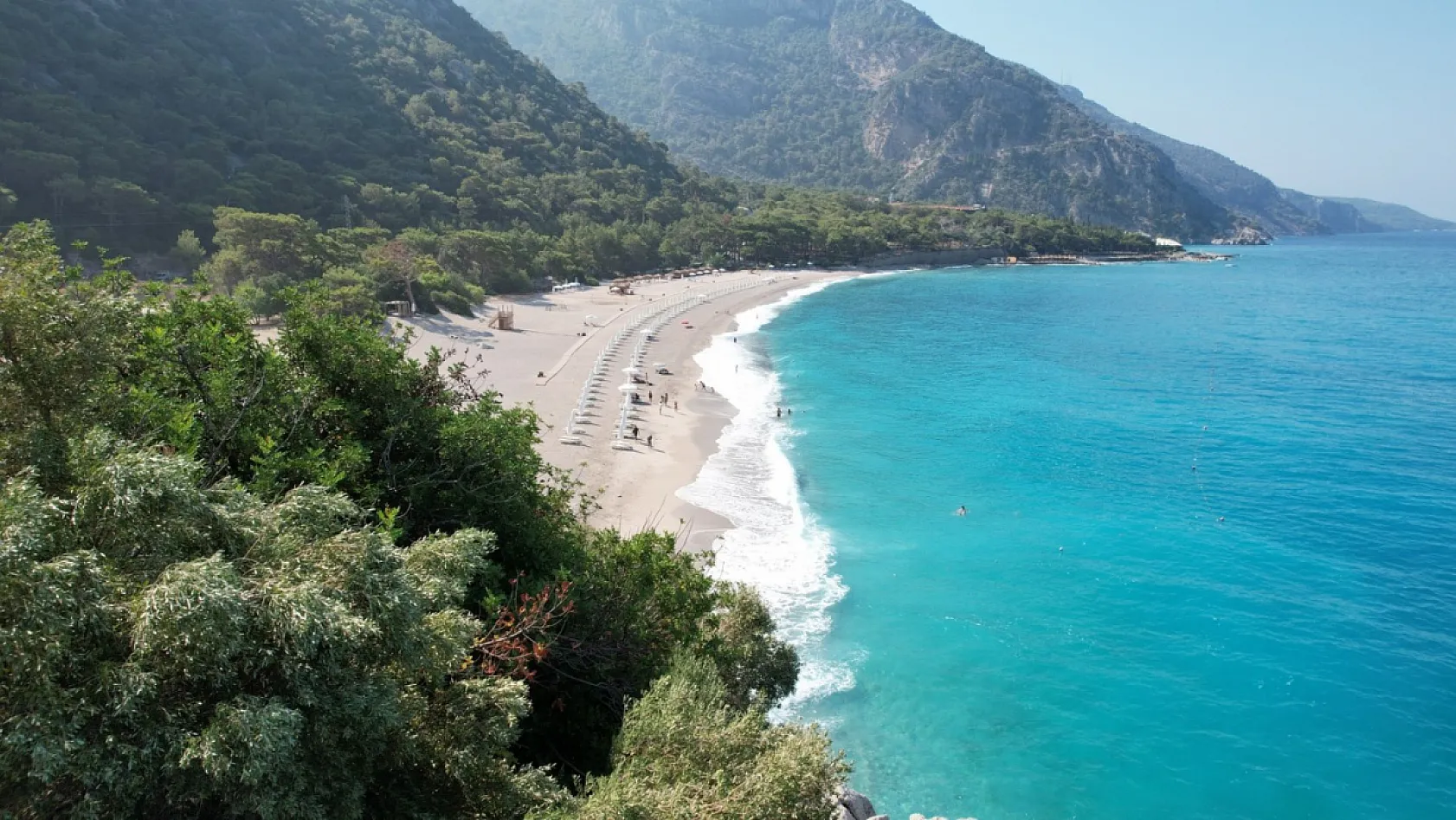 Fethiye'de masmavi deniziyle etkileyici bir plaj: Kıdrak Koyu