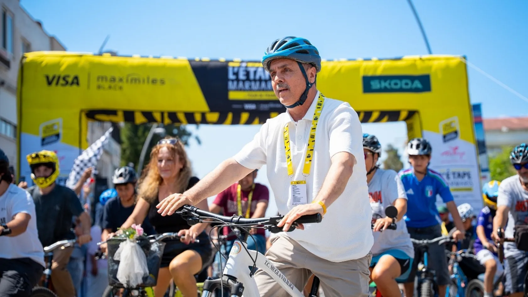 Marmaris'te 'L'Etape by Tour de France' bisiklet festivali kapsamında halk sürüşü yapıldı