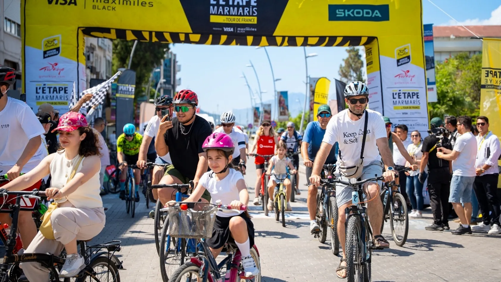 Marmaris'te 'L'Etape by Tour de France' bisiklet festivali kapsamında halk sürüşü yapıldı