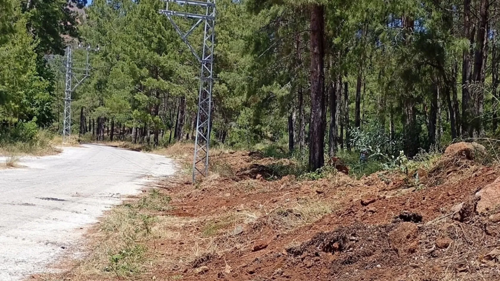 Marmaris'te orman yangınlarına karşı yol kenarlarında 'yanıcı madde' temizliği başlatıldı