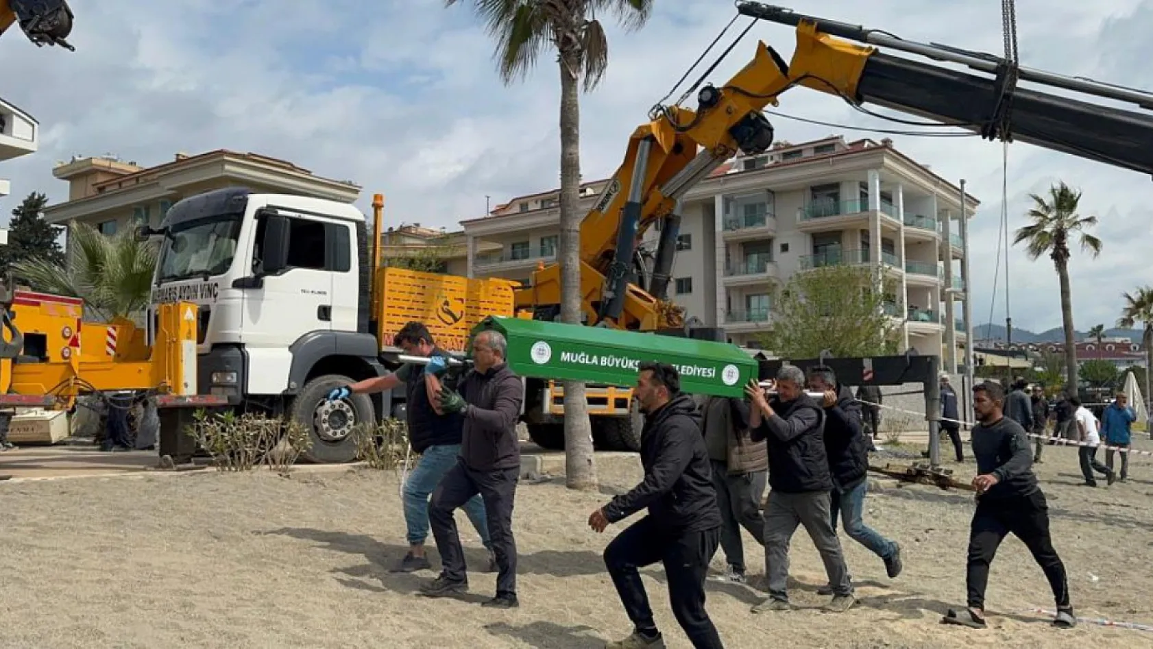 Marmaris'teki 'vinç' kazasında 2 gözaltı