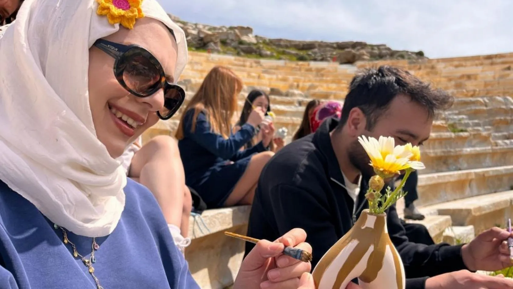 Menteşeli Gençler Knidos Antik Kenti'nde Tarih ve Sanatı Buluşturdu
