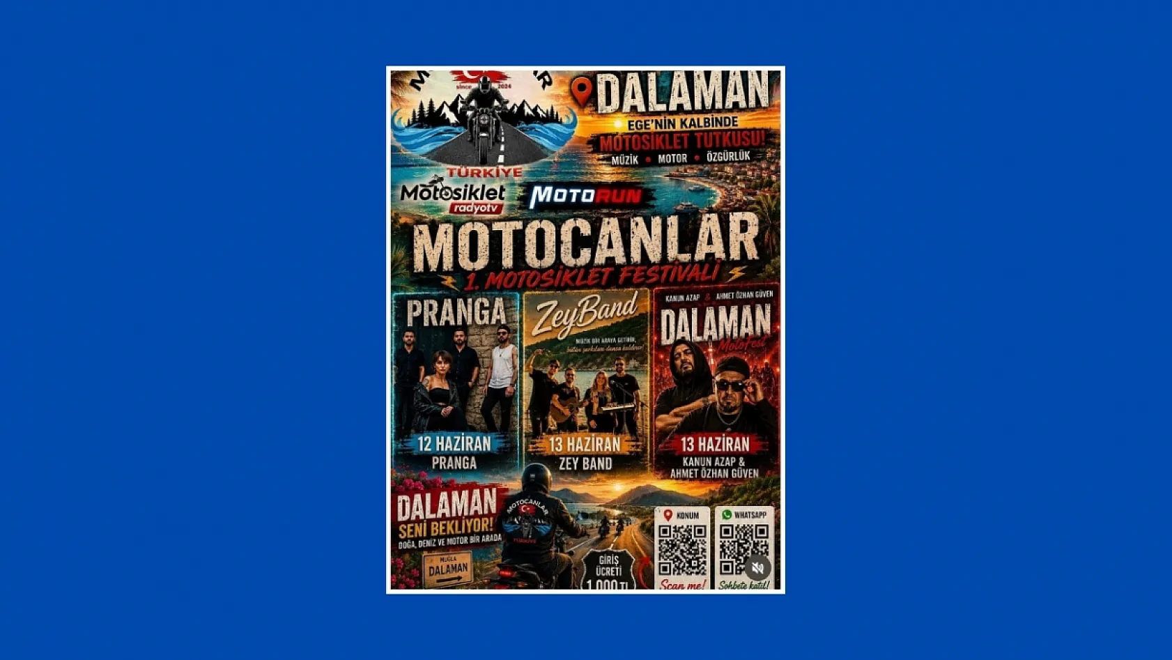Motocanlar Motosiklet Festivali Dalaman'da Başladı: Hedef Motosiklet Kültürünü Yaygınlaştırmak