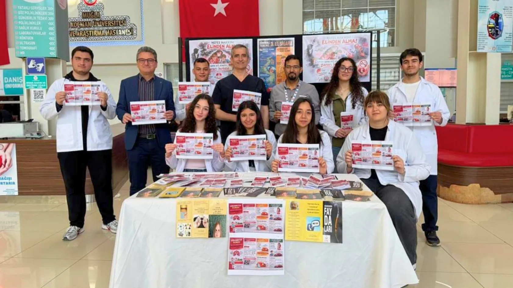 MSKÜ Tıp Fakültesi öğrencilerinden sigara dumanına karşı sosyal farkındalık projesi