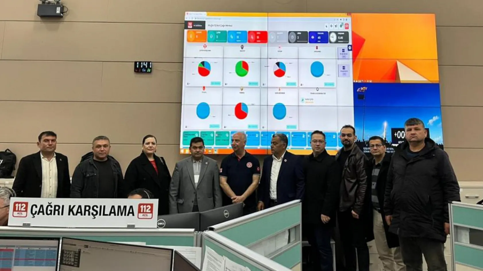 Muğla 112 Acil Çağrı Merkezi muhtarları ağırladı