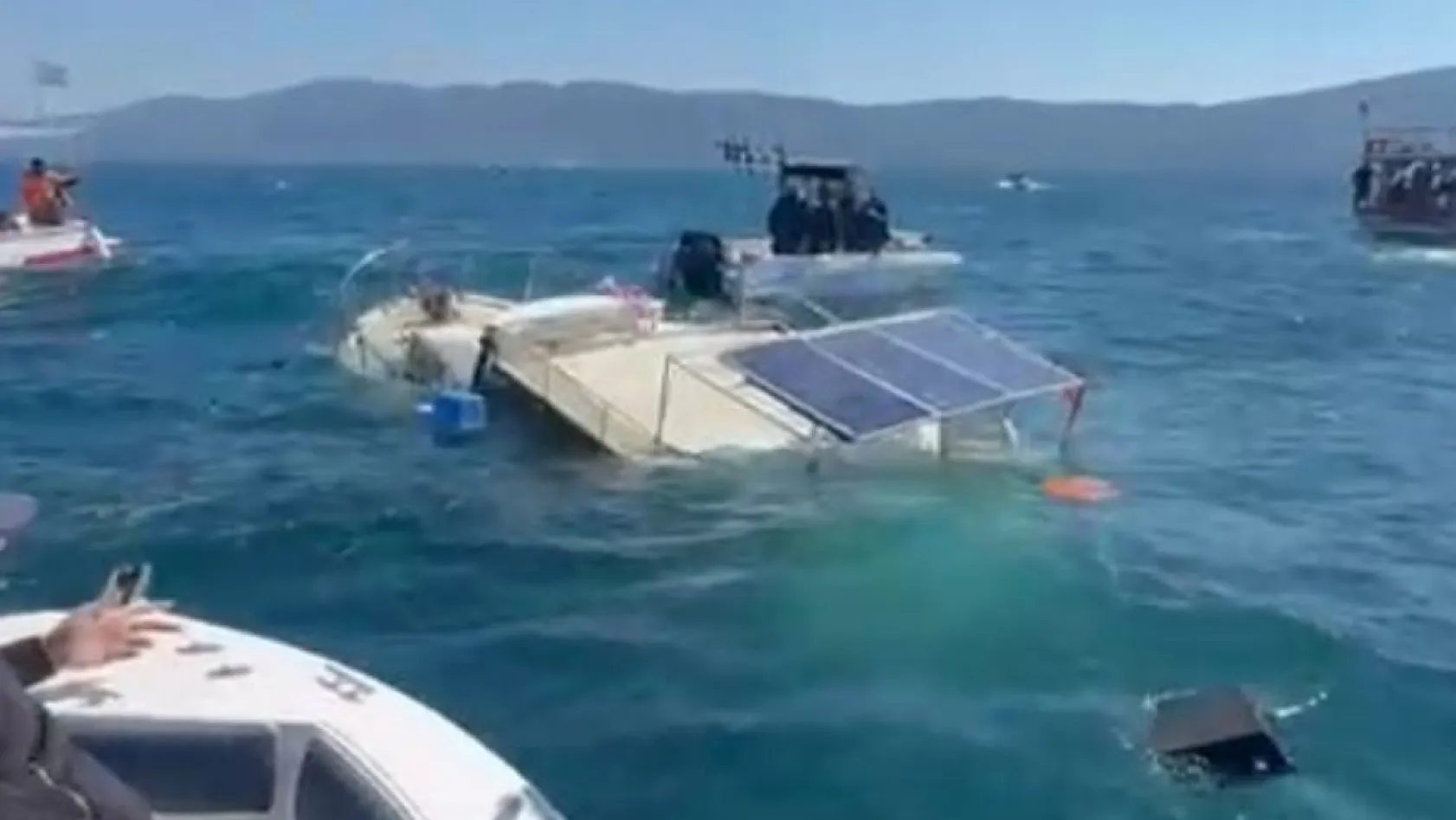 Muğla'da Güllük Körfezi'nde amatör balıkçı teknesi battı