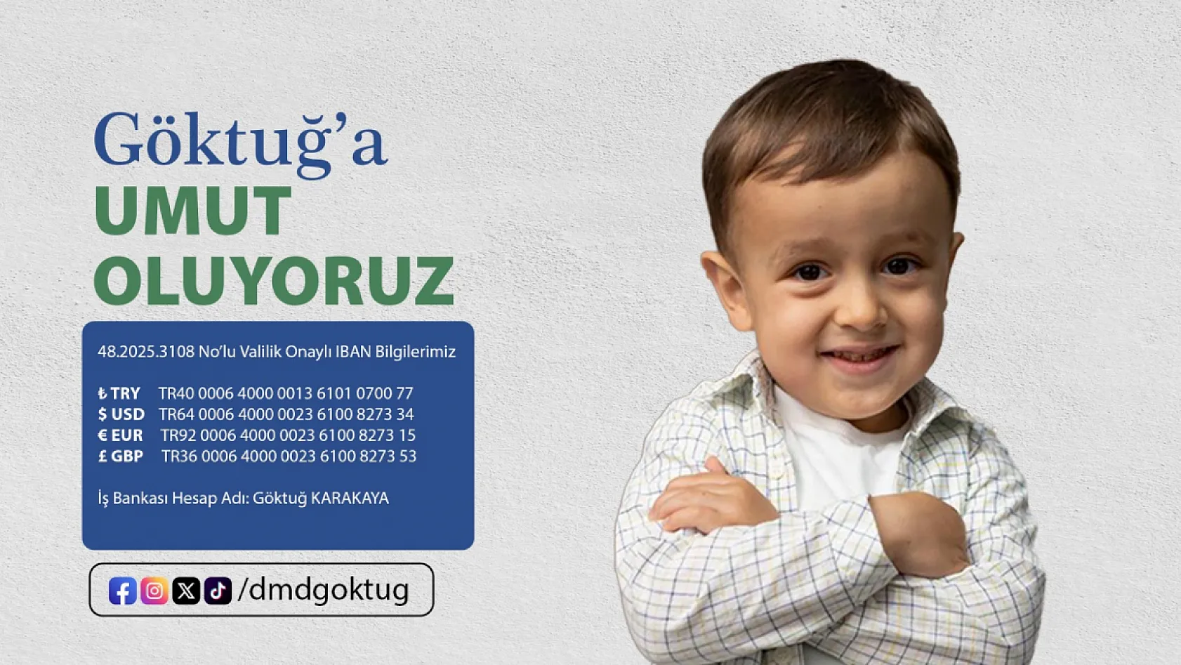 Muğla Büyükşehir Belediyesi'nden DMD Hastası Minik Göktuğ'a Destek