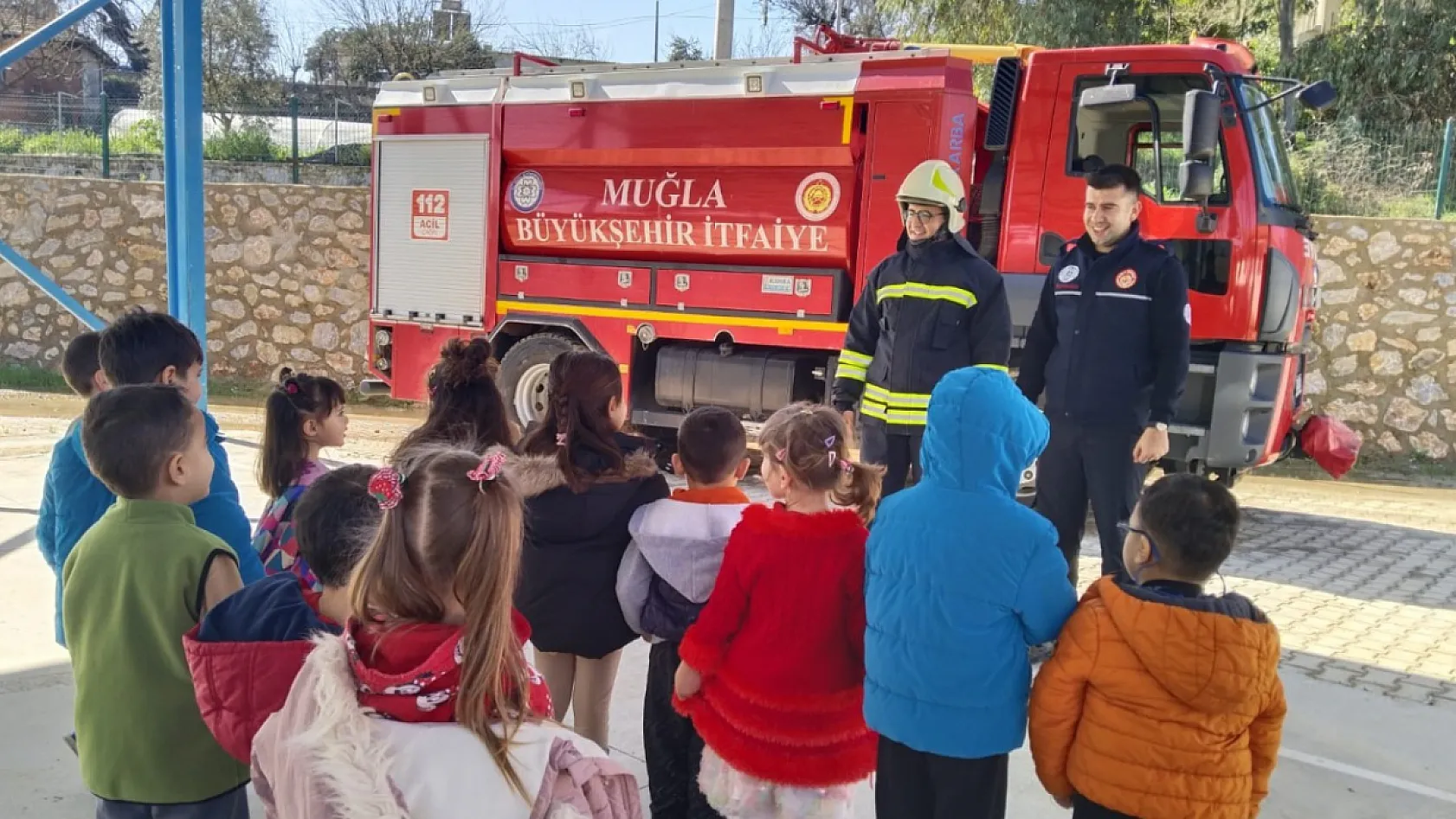 Muğla Büyükşehir Belediyesi'nden Miniklere Yangın Güvenliği Eğitimi