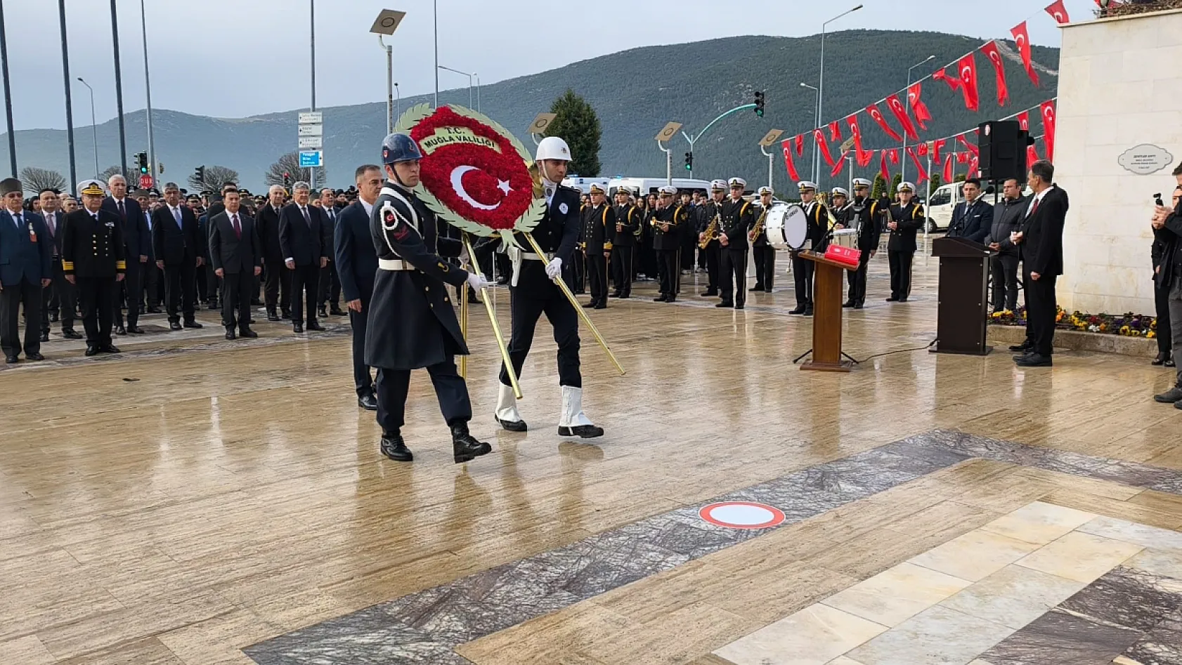 Muğla'da Çanakkale Zaferi'nin 111. yılında şehitler dualarla anıldı