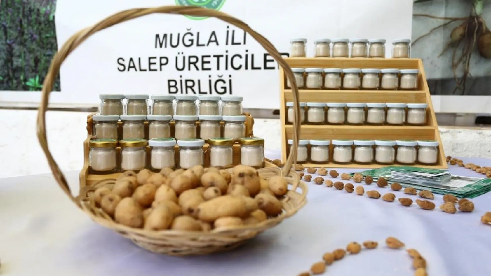 Muğla'da Dünya Çiftçiler Günü'nde salep hasadı